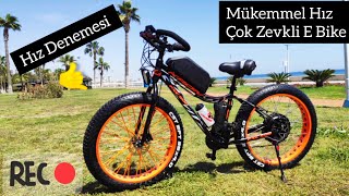 Kit montajlı Kron FXC 500 Elektrikli Bisiklet Hız Denemesi  💯 Mükemmel hız, Süper Performans,Fatbike