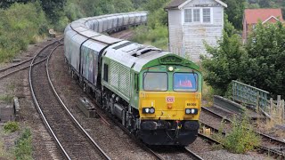 66004 ‘I am a Climate Hero’ passing Barnetby - thanks to @masonsmainlineroblox for the video. #66