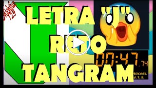 Letra J, ármalo en el menor tiempo posible, tangram, tienes 5 minutos