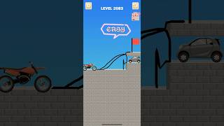 Draw bridge puzzle game level 2083 #drawing #game #Shorts