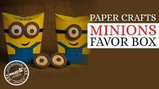 Super Easy To Make Minions Favor Box - Amazing Crafts Idea With Sizzix Dies