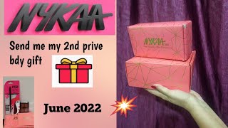 Nykaa send me my 2nd prive birthday gift 💝🎁 || June 2022 || Nykaa birthday gift 💝🎁 || Prive member |