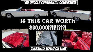 eBay Listing Review - 1965 Lincoln Continental eBay Review - IS IT WORTH $90,000!?!?