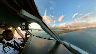 MD11 Landing Cockpit Video Honolulu Runway 4R