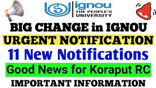 BIG CHANGE in IGNOU for July 19 Students 11 New Notifications, Result Last Update info By TIPS GURU