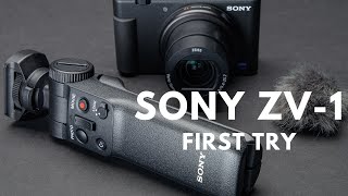 SONY ZV1 First try for Vlogging using Wireless Mic and Built in ND Filters and Stabilizer