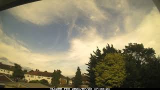 Day timelapse 23rd July 2021, Sunny with high clouds, London