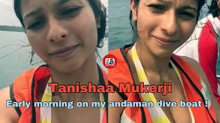 Tanisha Mukherji | Early morning on my andaman dive boat ! Nothing too fancy just a lil fishing boat