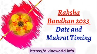 Raksha Bandhan 2023 Date and Muhrat Timing