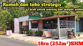 Rumah toko strategis cocok untuk warung dan tempat usaha di jalan alternatif