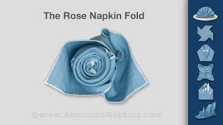 Napkin Folding | How to Make a Rose