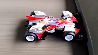 Tamiya Mini 4WD Fire Stinger Super TZ Chassis on Treadmill 14km/h