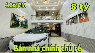 Bán nhà gò vấp . Đường rông xe hơi ngủ trong nhà lững 3 lầu tặng nội thất chủ bán giá 8 tỷ TL