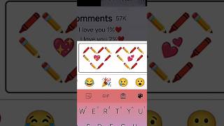 Try This Heart  💝 Emoji Art ✨ Subscribe for more ✨ #music #viral