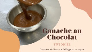 Tuto pâtisserie vegan : Ganache au chocolat