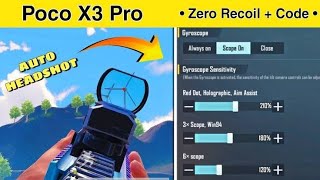 pocox3pro best gyroscope sensitivity settings | @ukrohangaming #pocox3prosensitivity #4fingerclaw