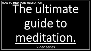 How To Meditate - Meditation Guide 1/4, Eng ,ध्यान कैसे लगाए