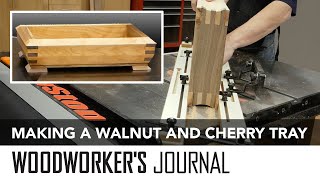 Making a Walnut and Cherry Tray Using Only a Table Saw