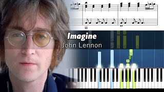 John Lennon - Imagine - Accurate Piano Tutorial with Sheet Music