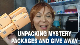 UNPACKING MYSTERY PACKAGES AND GIVEAWAY