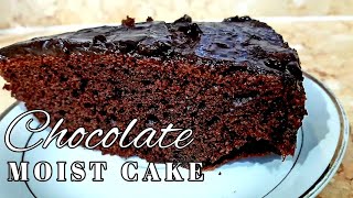 How to bake chocolate moist cake||My 1st time na nagbake ako nito