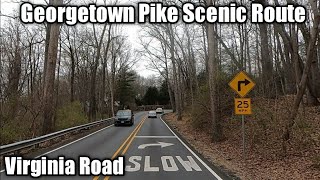 VIRGINIA ROAD VLOG: Georgetown Pike Scenic View from 495 to Leesburg Pike Route #virginia #roadtrip