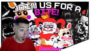 Swaggy's Here| Reaction to [FNAF/Collab] Join Us For A Bite REMIX - Birthday Special