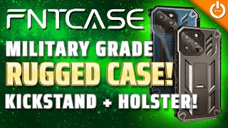 iPhone 14 Pro Case: FNTCASE Military Grade Rugged Cell Phone Cover with Kickstand & Holster