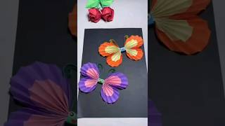 Paper Butterfly Craft || Kids Craft #shorts #art #craft #dailyshorts #artwork #diy #Pencil&Paper