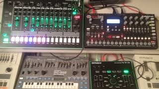 7X7-TR8 techno jam with MC202 + Analog Four + VT3 by Honeysmack