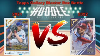 Old Fashion Blaster Box Battle 2021 vs 2022 Topps Gallery Baseball. #ed to 99 vs #ed to 50.