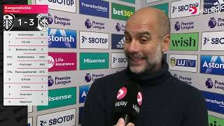 Leeds 1 - 3 Manchester City | Pep Guardiola post-match interview