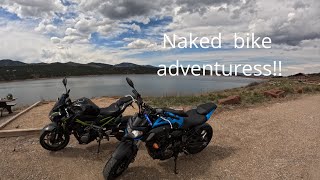 Z900 and mt07 ride to a sick Colorado lake!