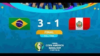 BRAZIL VS PERU FINAL COPA AMERICA HIGHLIGHTS END GOALS