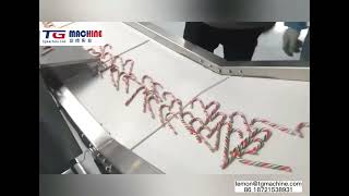 How to make candy cane/candy cane production line/factory real shots