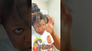 Easy Natural Hair style- curly ponytail