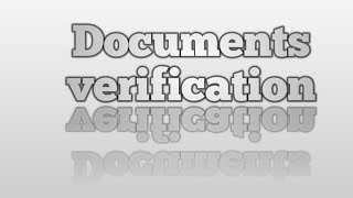 Documents verification for IBPS