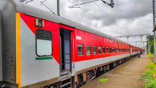 130 KMPH Action ! 12217 Kerala Sampark Kranti Exp Train Journey:Indian Railways