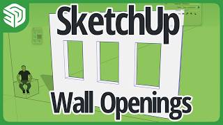 Punching Holes and Openings in Walls | SketchUp Tutorial