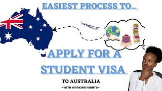 THE EASIEST😲PROCESS TO GET  A STUDENT📚VISA  FOR AUSTRALIA!!!🛩WITH WORKING RIGHTS 😋#studentvisa