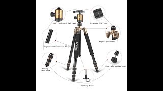 Zomei Magnesium And Aluminum Portable Heavy Duty Lightweight Tripod With Travel Case