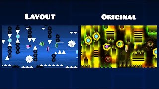 Deimos ( by ItsHybrid ) Layout vs Original // Geometry Dash