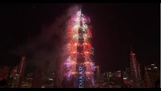 Dubai 2021 New Years Eve Celebration Fireworks Burj Khalifa fireworks 2021  New Year Eve 2021 in UAE