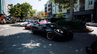 Taking the 458 to a F1 Viewing party with Levelcars x periodcorrect