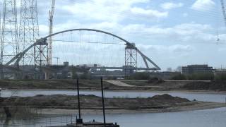 Nijmegen, invaren stadsbrug, 20-4-2013, 7