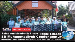 Kegiatan Membatik Pandu Teladan SDMUHCC  Persiapan International Scout Camp (ISC) di Thailand