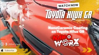 NanoCeramic Coating on Toyota Hilux GR by Nanoworx Car Care in Tarlac City