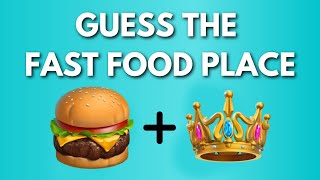 Guess The Fast Food Place by Emoji | Food Quiz | Fast Food Challenge