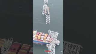 Ship collied with Baltimore bridge | #shorts | #shippinginbox | #shipaccident