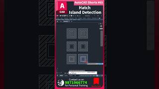 ✅ Autocad Shorts - 65, Hatch island Detection